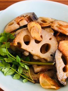 酒のあてに最高!焼き蓮根-レシピのメイン写真