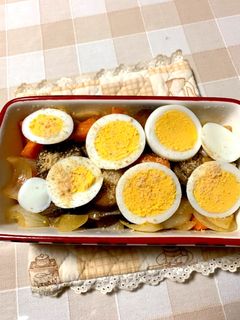 野菜とゆで卵のチーズ焼き-レシピのメイン写真