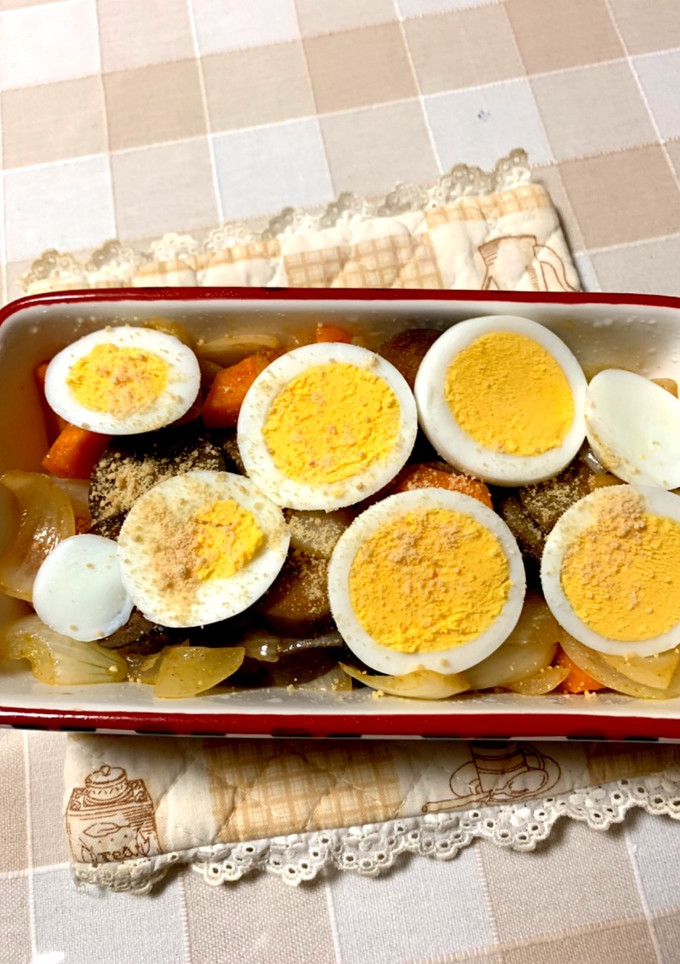 野菜とゆで卵のチーズ焼き-レシピのメイン写真