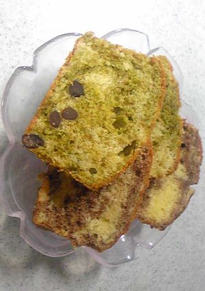 *簡単マーブルパウンドケーキ*-レシピのメイン写真
