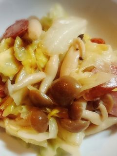 ♡キャベツとウインナーのマヨ炒め♡-レシピのメイン写真