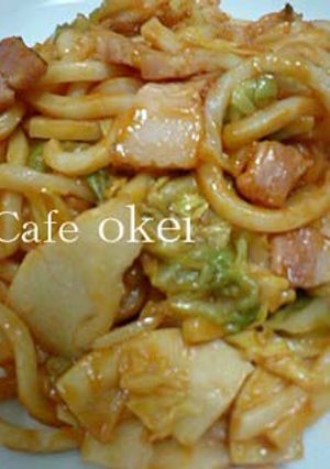 春のうどんナポ♪-レシピのメイン写真