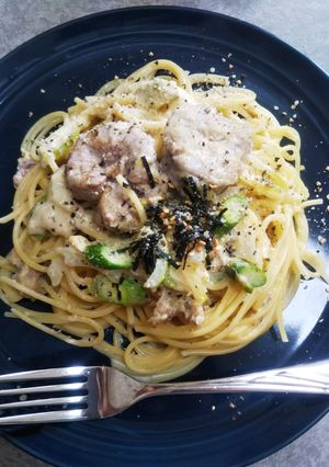 鰤の白子でクリームパスタ-レシピのメイン写真