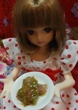リカちゃんサイズ♡ねぎ味噌焼きꕤ*.ﾟ-レシピのメイン写真