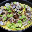 筍と空豆のパエリア