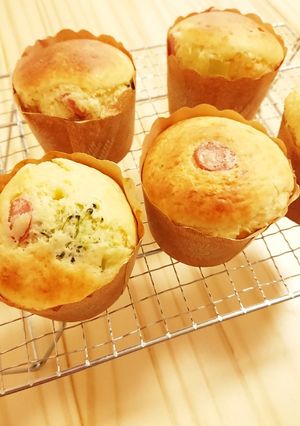 ＨＭでケークサレ風カップケーキ-レシピのメイン写真