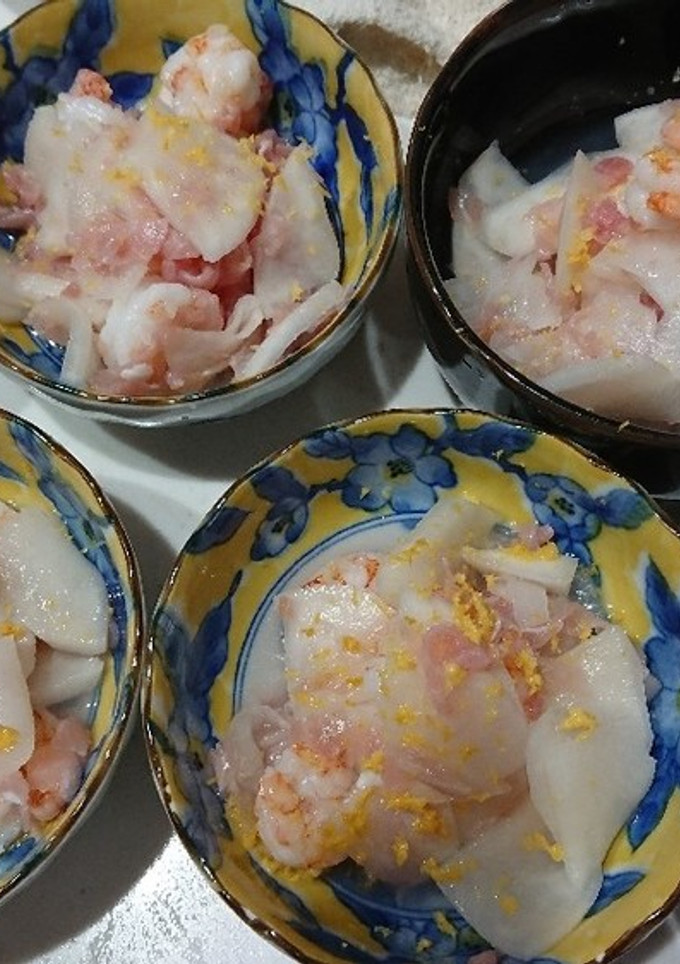 小エビと生ハムとカブの酢の物-レシピのメイン写真