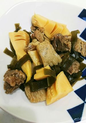 炊飯器で牛すじとタケノコの煮物-レシピのメイン写真