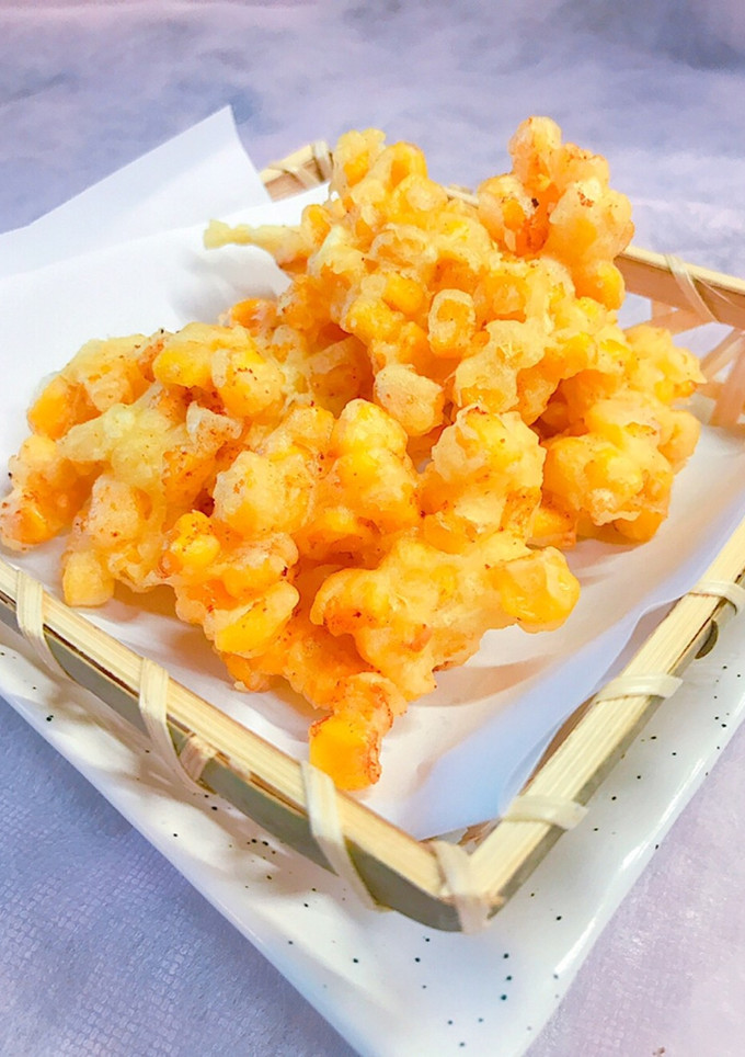 缶詰のコーンだけのサクサク✨かき揚げ-レシピのメイン写真