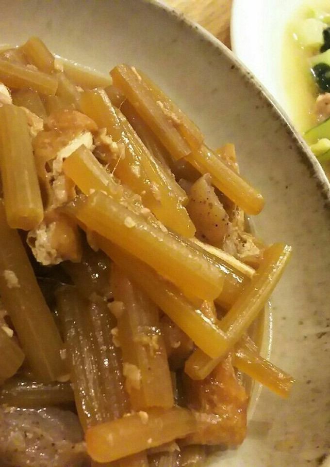 蕗と油揚げ、こんにゃくの煮物-レシピのメイン写真