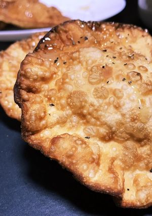 餃子の皮で♪おやつにハチミツ♡さつまパイ-レシピのメイン写真