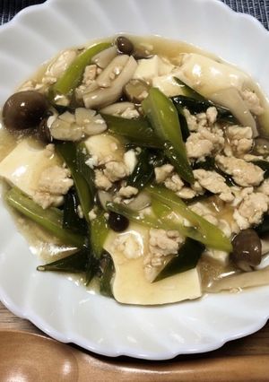 鶏ひき肉と豆腐の餡かけ-レシピのメイン写真