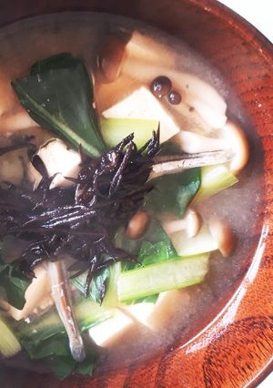 鉄分補給　煮干しの味噌汁-レシピのメイン写真