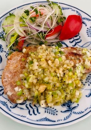豚ロース肉のねぎ塩ダレ焼き-レシピのメイン写真