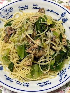 春キャベツとサバ缶の和風パスタ-レシピのメイン写真