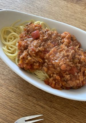 絶品！簡単ミートソーススパゲティ-レシピのメイン写真