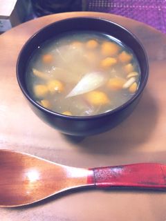 みょうがとなめこの味噌汁。-レシピのメイン写真