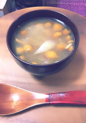 みょうがとなめこの味噌汁。-レシピのメイン写真