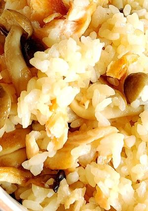 鮭ハラスとしめじのご飯-レシピのメイン写真