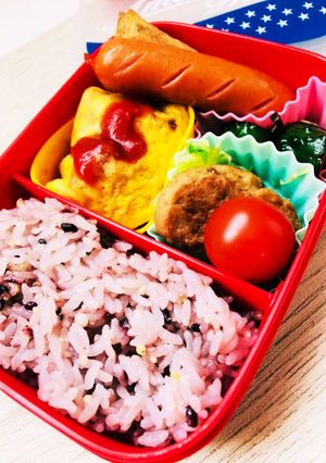 手作りミートオムレツと雑穀米のお弁当☆-レシピのメイン写真