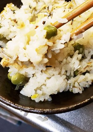 煮干と豆とおあげのおこわ-レシピのメイン写真