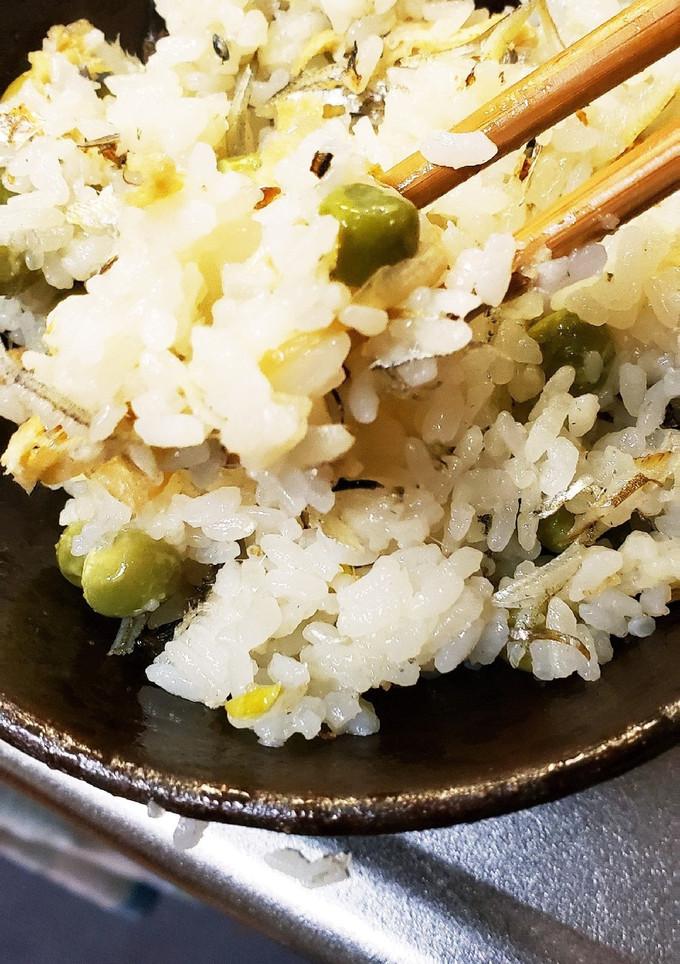 煮干と豆とおあげのおこわ-レシピのメイン写真