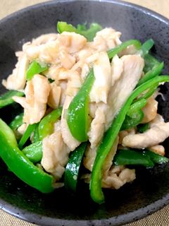 ピーマンと鶏胸肉の細切りにんにく炒め-レシピのメイン写真