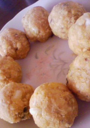 モッチモチおから団子～キムチ味～-レシピのメイン写真