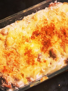 簡単シチュールウでチキンマカロニグラタン-レシピのメイン写真