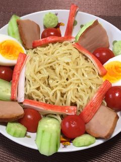 簡単!冷やし中華の彩り風!(^^)!-レシピのメイン写真