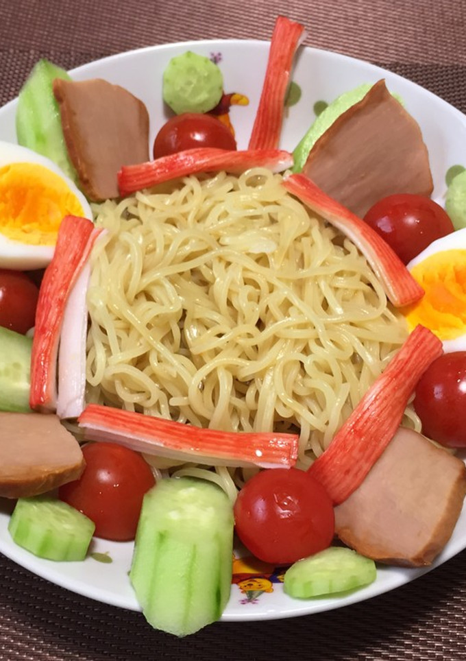 簡単!冷やし中華の彩り風!(^^)!-レシピのメイン写真