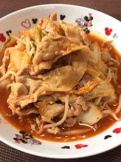 豚キムチの甘辛煮!(^^)!-レシピのメイン写真