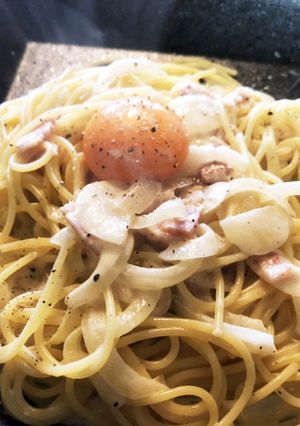 我が家のカルボナーラ-レシピのメイン写真