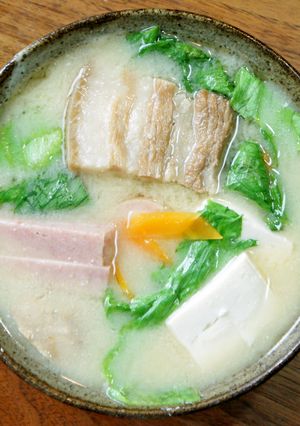沖縄のみそ汁-レシピのメイン写真