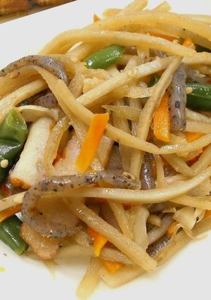 南房総市給食◆五目きんぴら-レシピのメイン写真