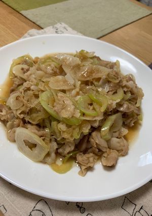 長ネギとと豚バラ肉のポン酢炒め-レシピのメイン写真