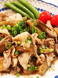豚肉とナスのさっぱり炒め-レシピのメイン写真