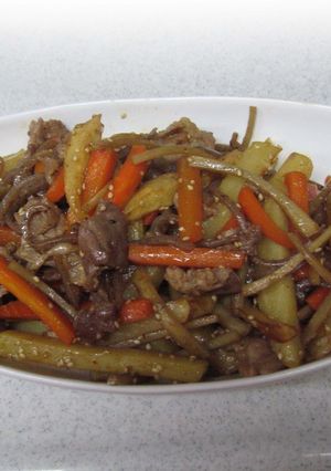 給食で大人気のジャガイモのキンピラ-レシピのメイン写真