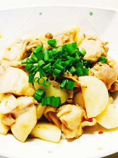 ♪山芋と鶏肉の甘辛しょうが煮♪-レシピのメイン写真