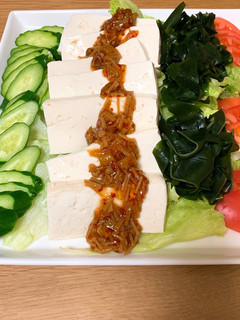 豆腐とトマトのなめ茸サラダ-レシピのメイン写真