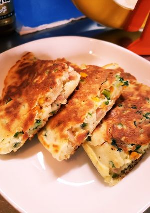 離乳食完了期～幼児食　野菜のホットケーキ-レシピのメイン写真
