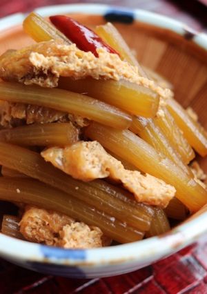 ふきと油揚げの煮物-レシピのメイン写真