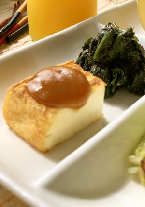 絹厚揚げ味噌田楽のせ-レシピのメイン写真