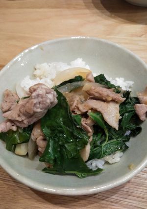 豚ケール丼-レシピのメイン写真