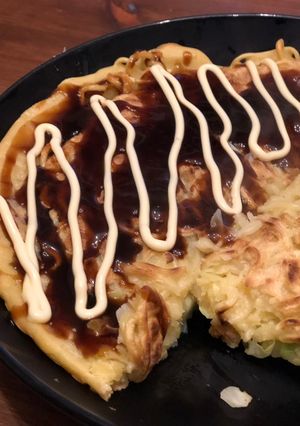 チーズ入りモダン焼き-レシピのメイン写真