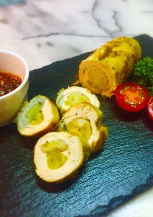 No2228鶏ムネ肉のネギ巻き-レシピのメイン写真