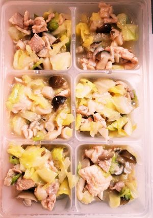 離乳食完了期　豚肉キャベツシメジ味噌炒め-レシピのメイン写真