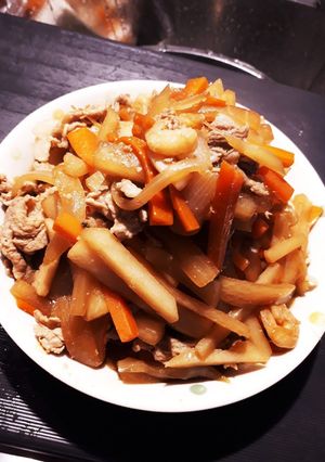 野菜とお肉の醤油炒め-レシピのメイン写真