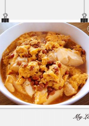 れぽ6♡あったか卵納豆腐♡簡単卵とじ-レシピのメイン写真