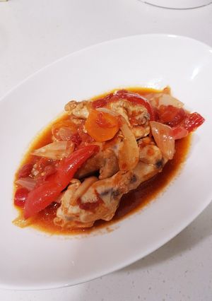 簡単すぎるチキンのトマト煮-レシピのメイン写真